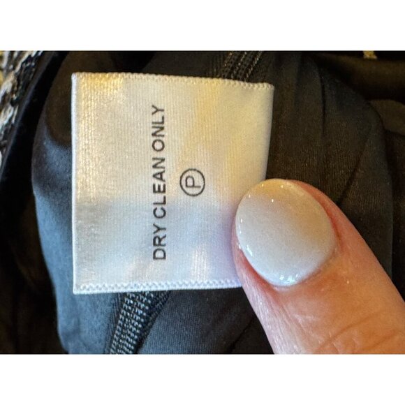 LPA Skirt Women Small Black White Sequin Zebra Print Mini Party Cocktail Sexy - Picture 9 of 10